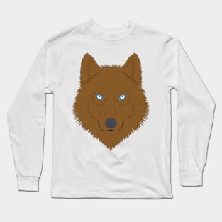 Brown wild wolf Long Sleeve T-Shirt